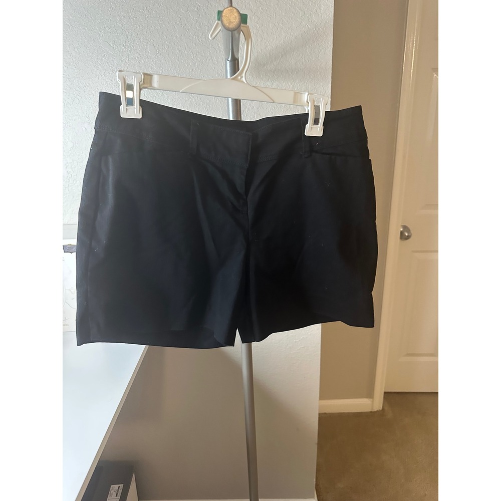 The Limited Chino Shorts Womens 6 Black Good Mid Rise Casual Summer Tailored‎